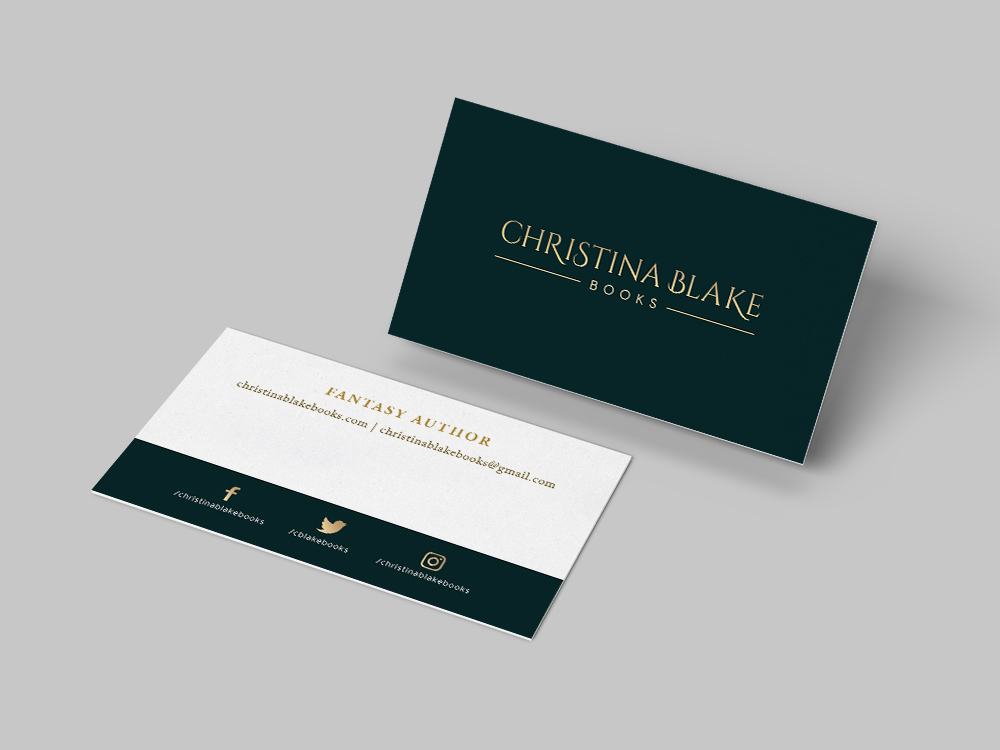 Christina Blake Books: Business Card Design